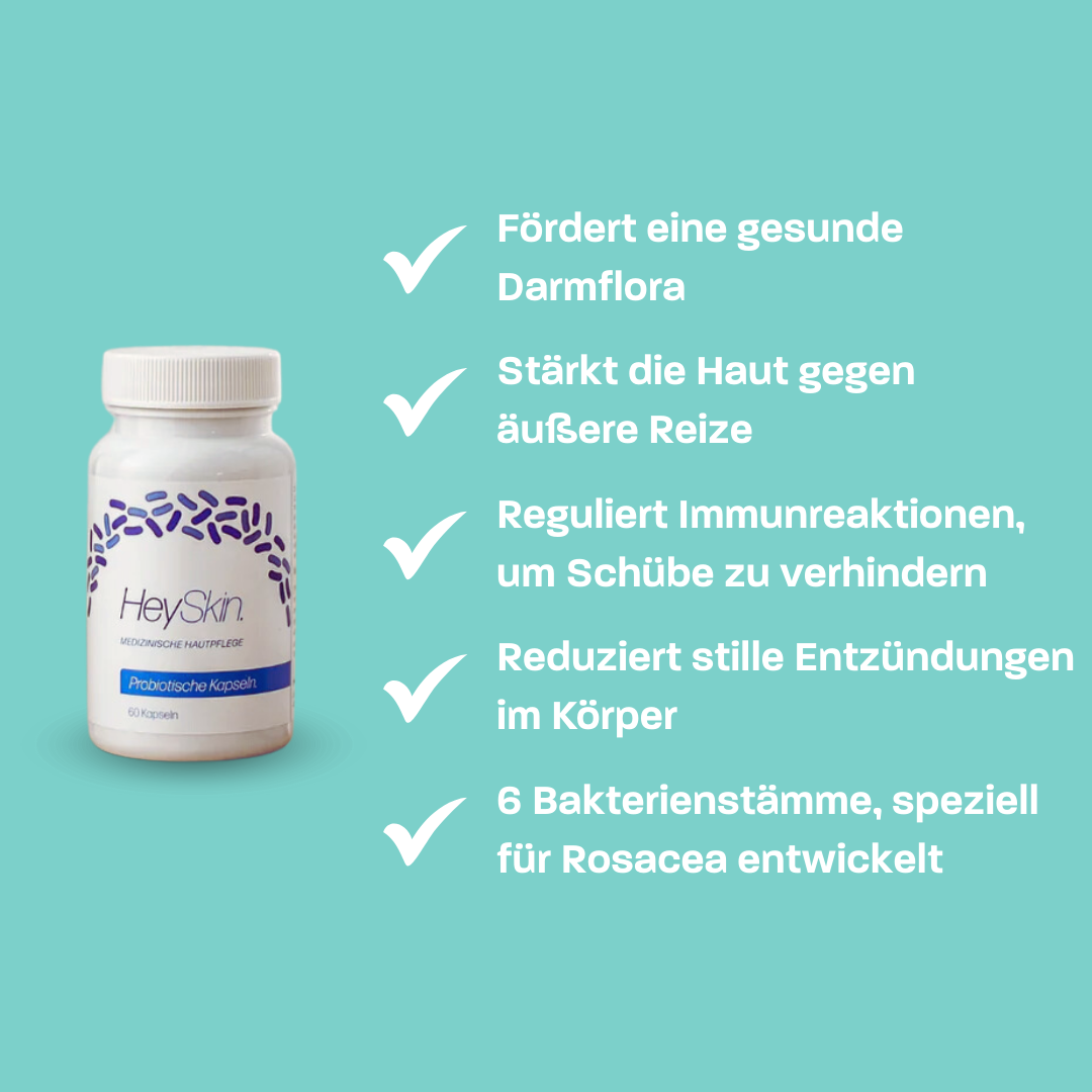 Rosacea-frei-Set (inkl. GRATIS Probiotischen Kapseln)